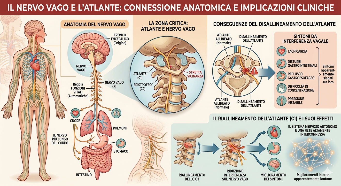 Nervo vago e cervicale: perché la postura influenza gli organi interni